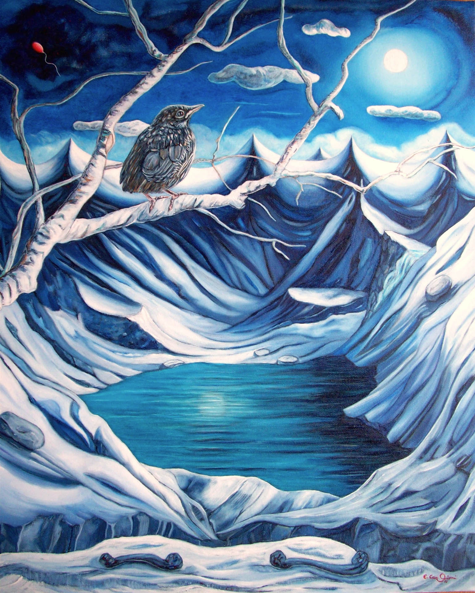 Il sogno di Merlino, cm 50x60.