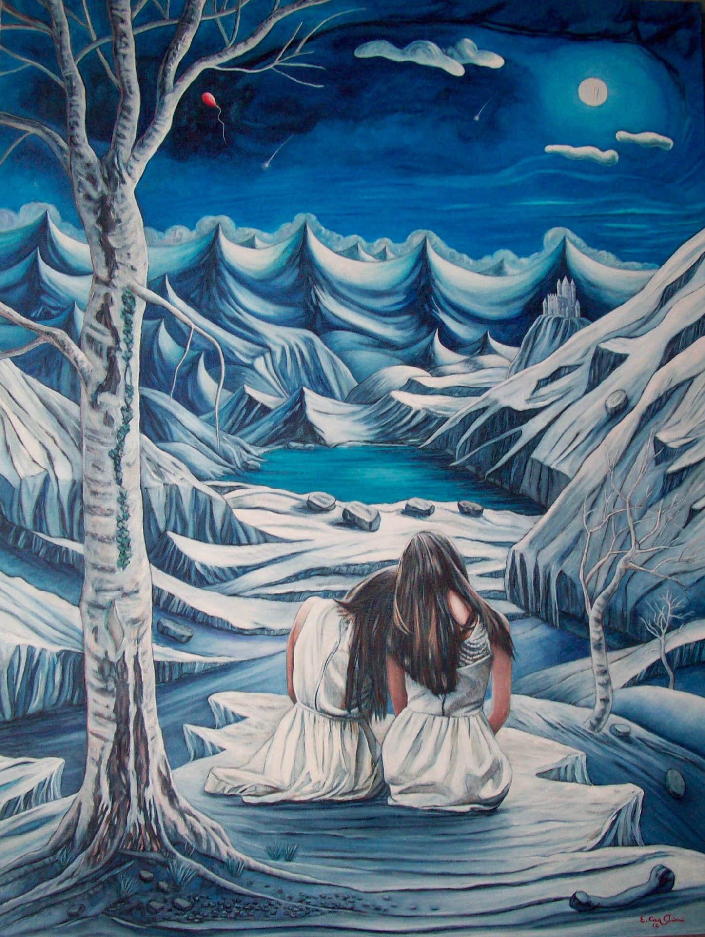 Le notti delle stelle cadenti, cm 60x80.