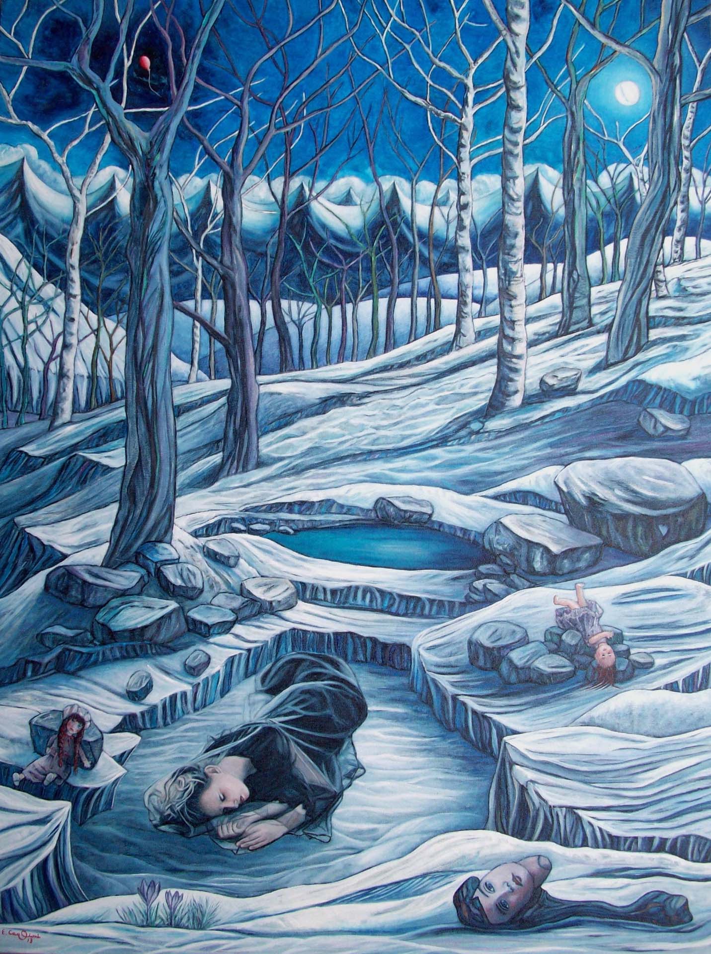 Il bosco delle bambole rotte, cm 60x80.