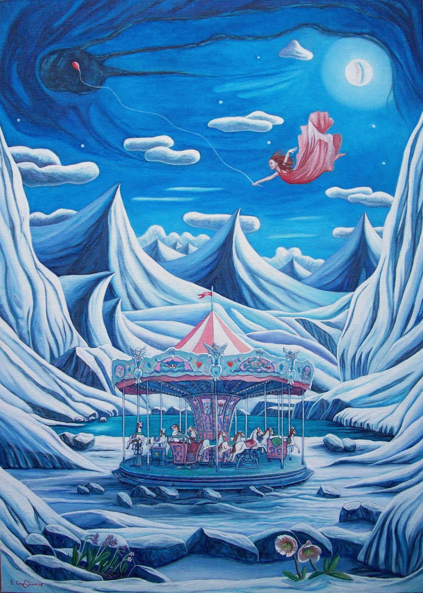 La giostra delle fate, cm 50x70.