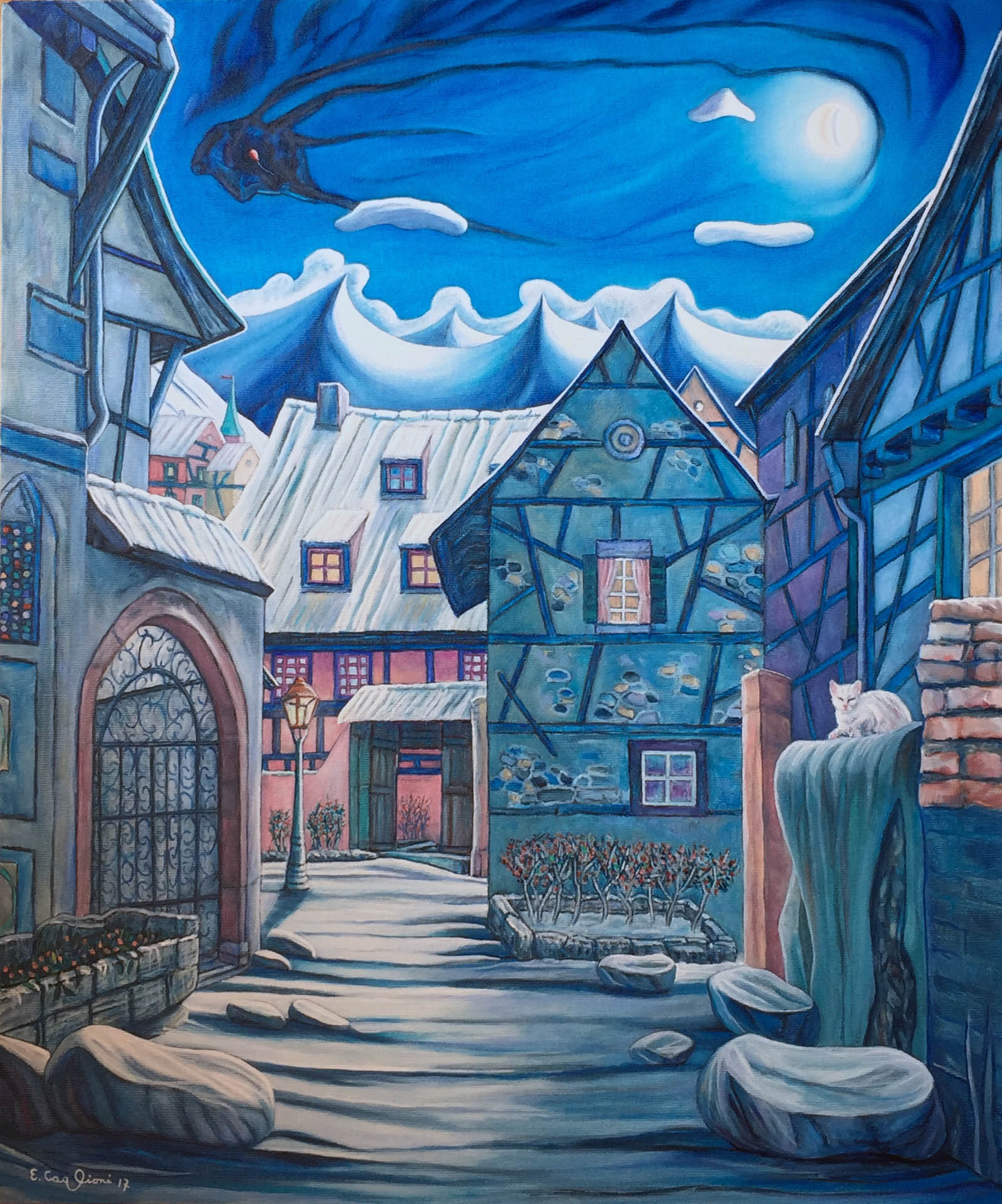 Le luci accese, cm 50x60.