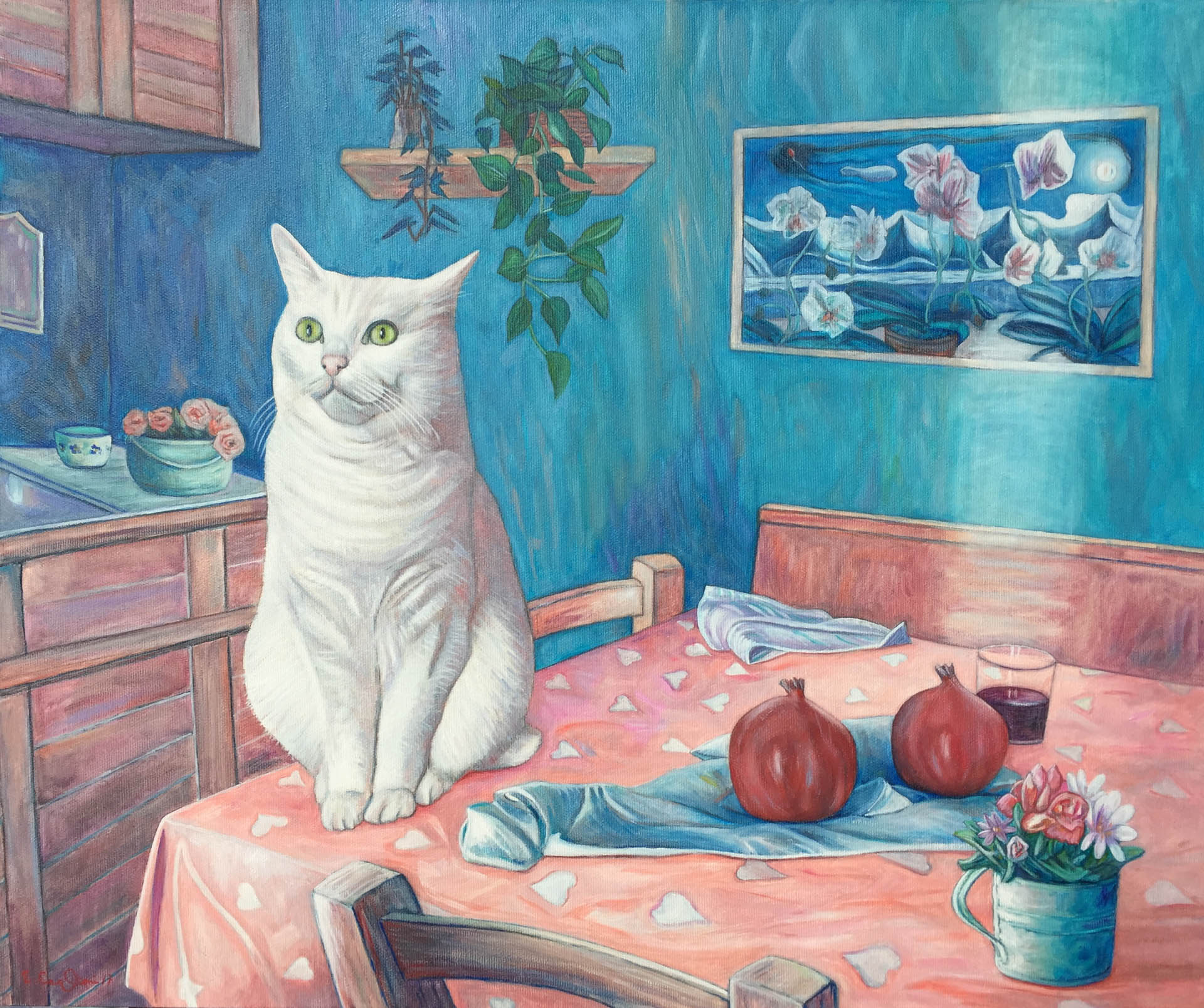 Poi arriva il gatto, cm 60x50.